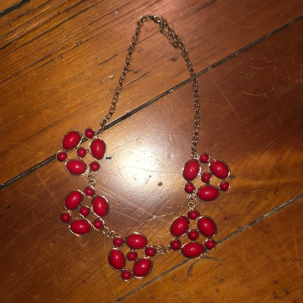 Red Statement Necklace
